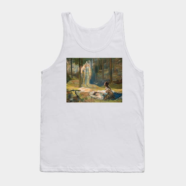 The Revelation, Brunhilde Seeing Siegmund And Sieglinde, 1893  - Gaston Bussière Tank Top by immortalpeaches